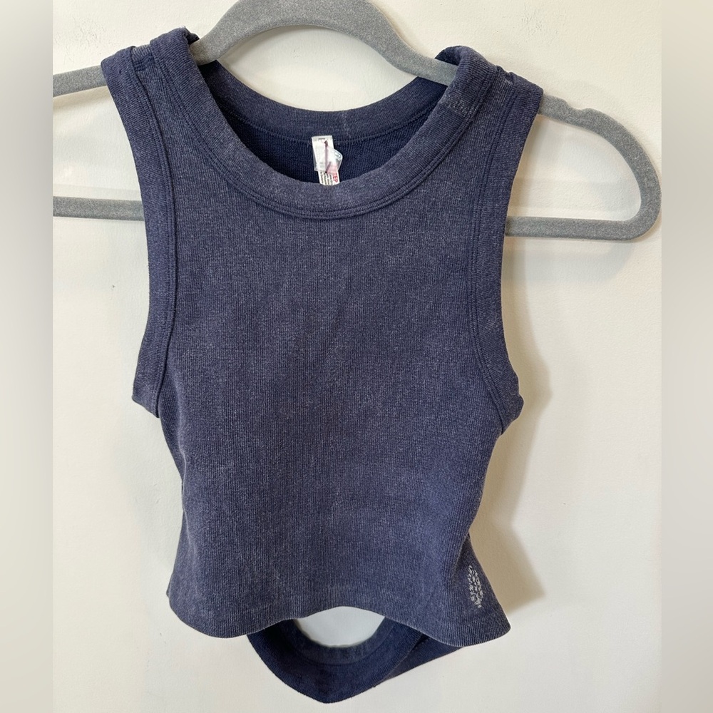 FP Movement by Free People Navy Blue Cutout Tank Top - Picture 6 of 7